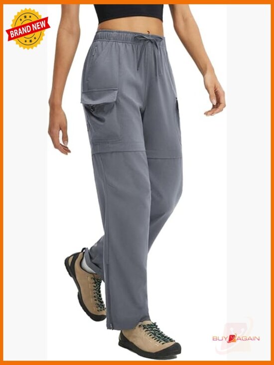 Pants - Convertible Zip-Off Hiking Pants with 6 Pockets Quick Dry UPF 50+